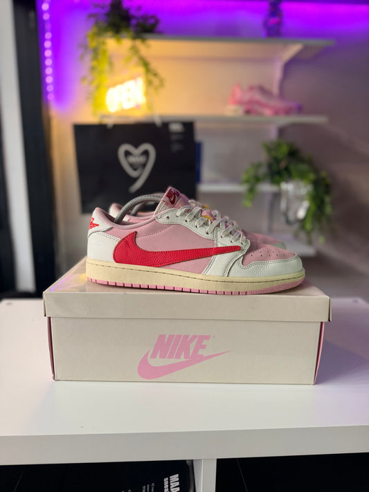 Air Jordan 1 Retro Low OG SP Travis Scott "Sail Tropical Pink" - TAILLE 44