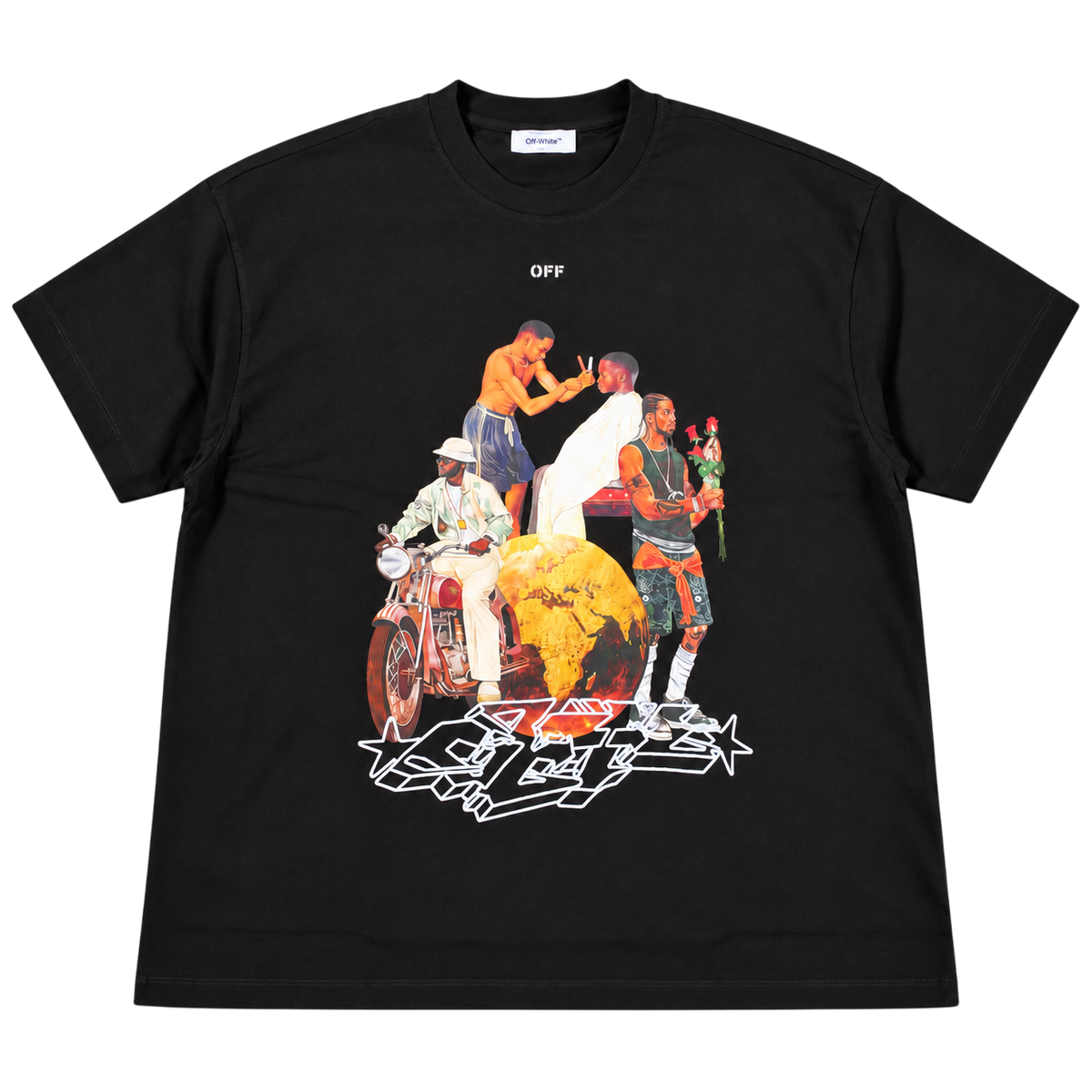 T-shirt Off-White Goldworld Oversize Black