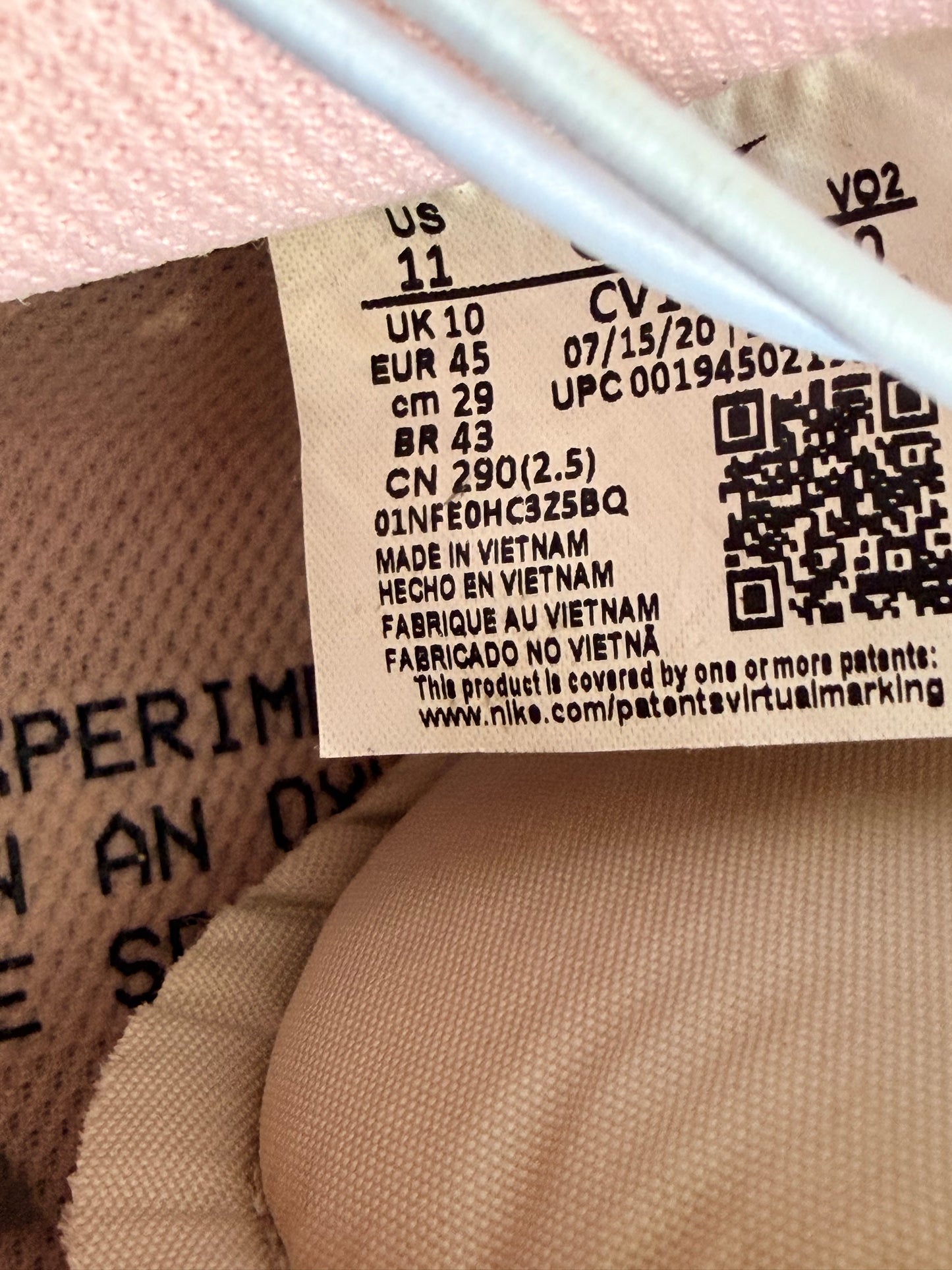 Air force 1 Bubble gum - TAILLE 45