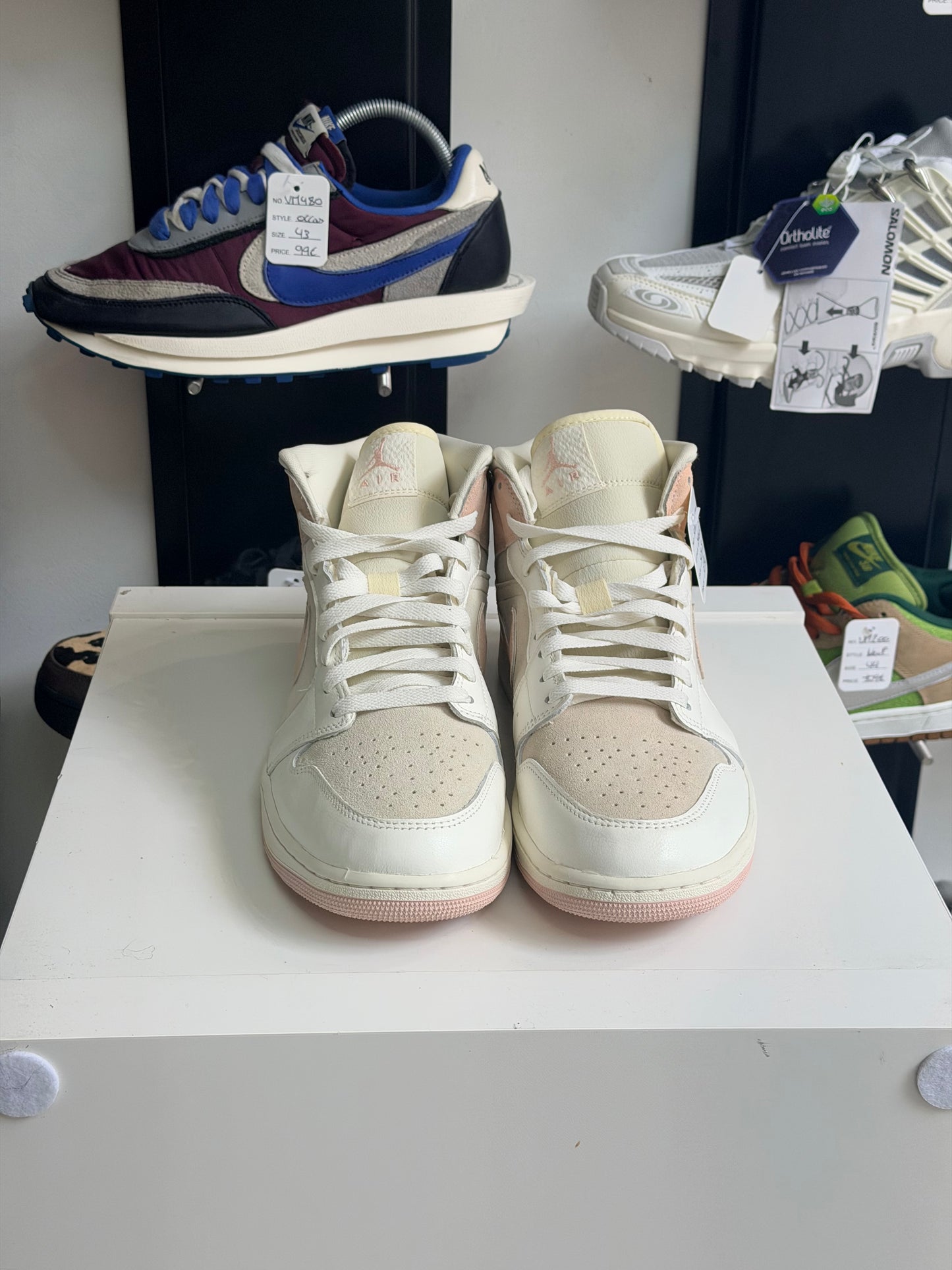 Jordan 1 mid SE seersucker - TAILLE 44,5