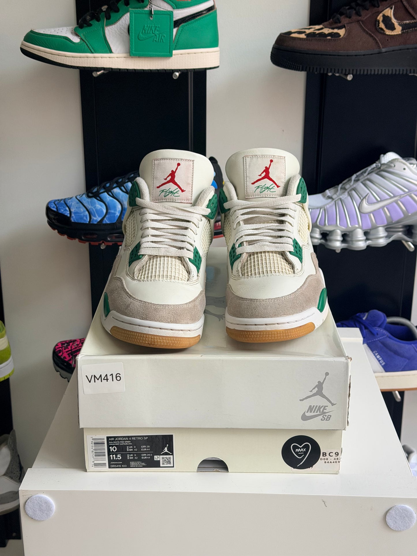 Jordan 4 sb pine Green - taille 44
