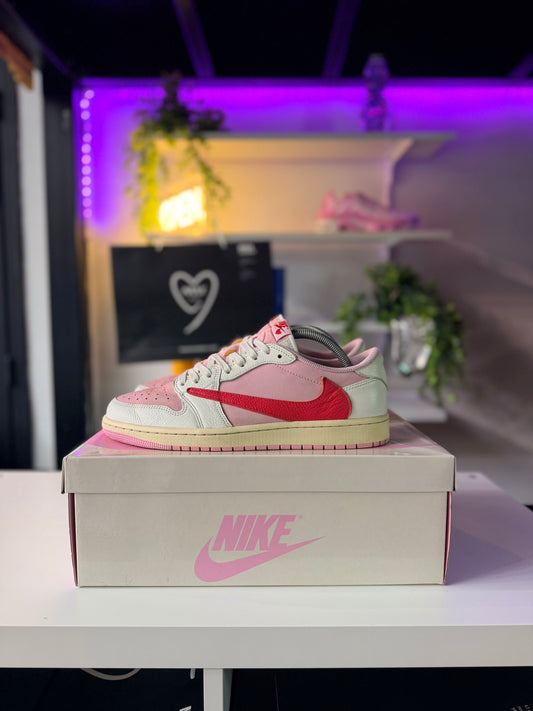 Air Jordan 1 Retro Low OG SP Travis Scott "Sail Tropical Pink" - TAILLE 44