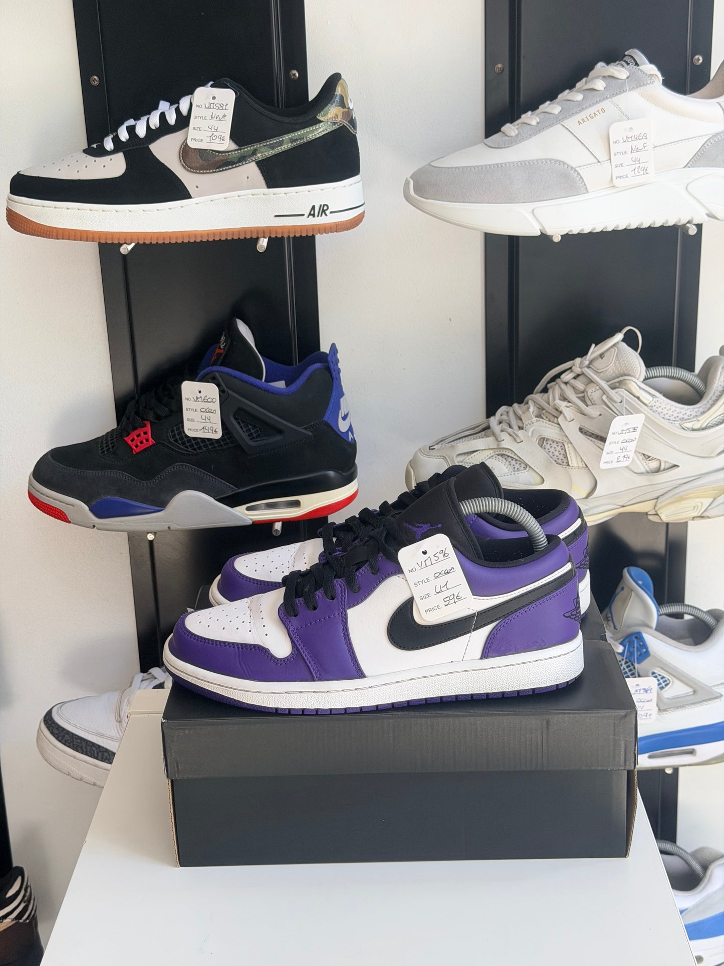 Jordan 1 low purple - taille 41