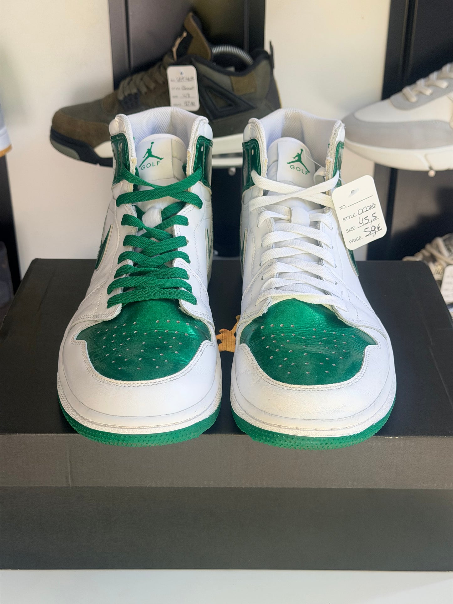 Jordan 1 high golf vert mettalic - TAILLE 45,5