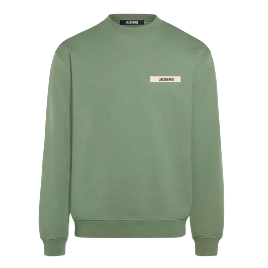 Le Sweatshirt Gros Grain Kaki Jacquemus