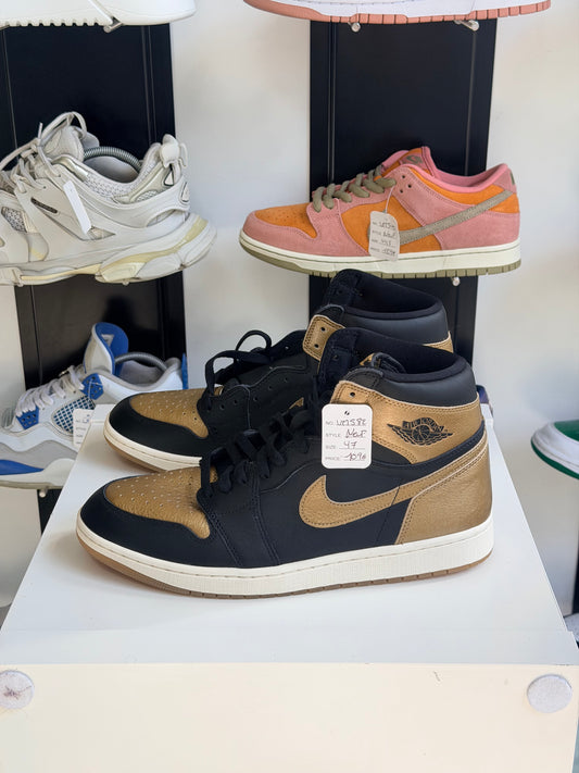 Jordan 1 high retro gold - TAILLE 47