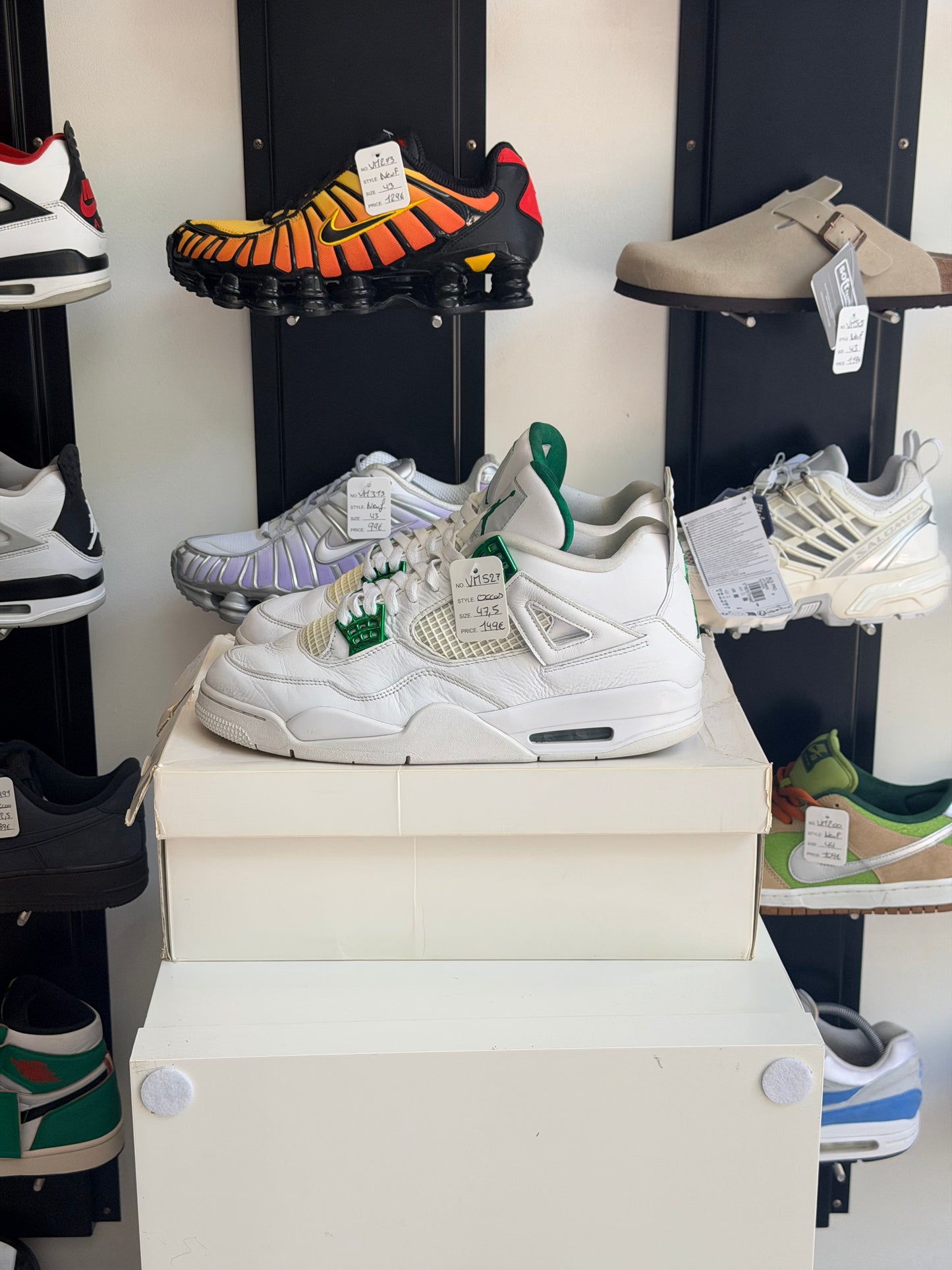 Jordan 4 mettalic Green - Taille 47,5