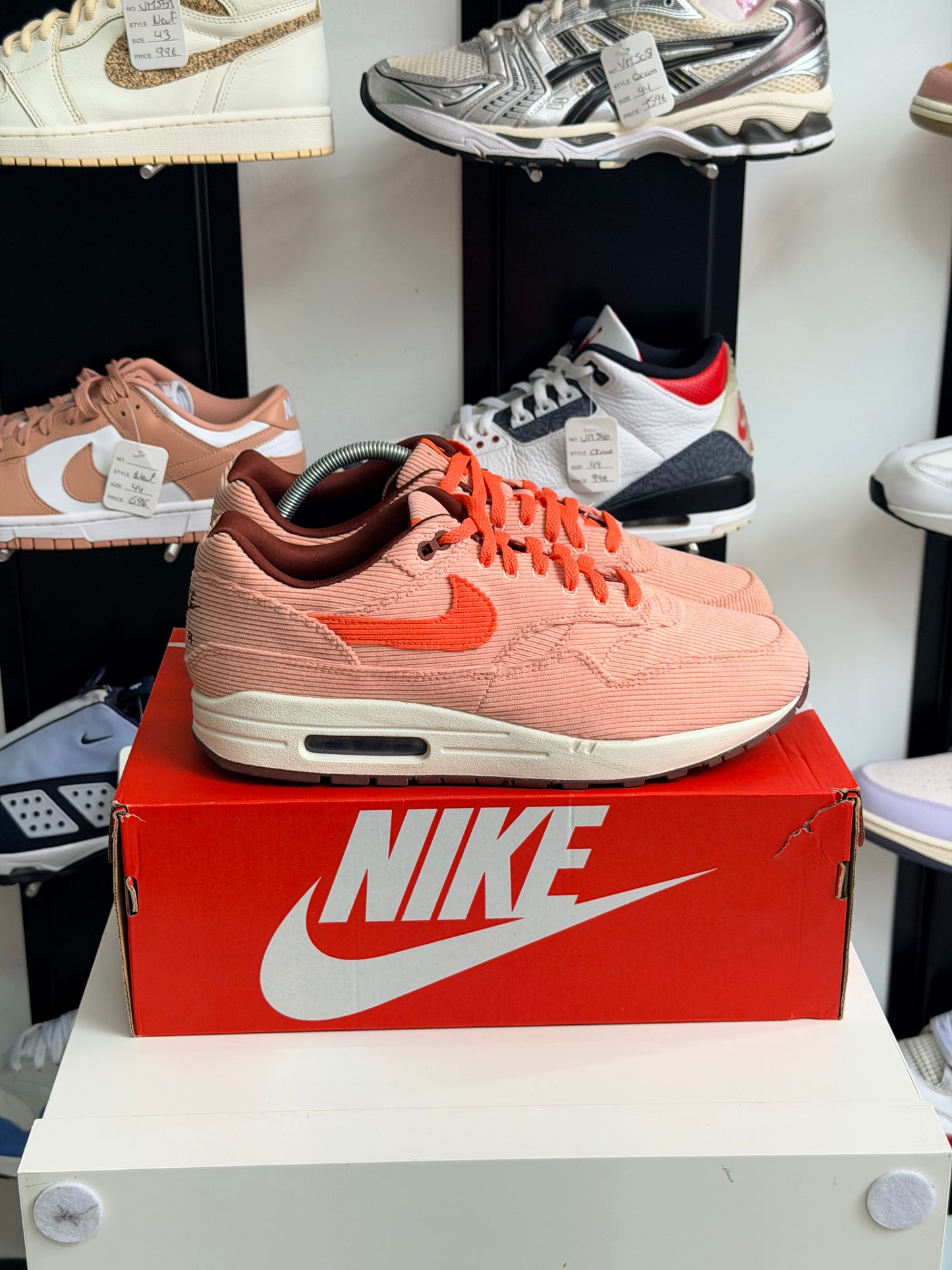 Air Max 1 rose velours - TAILLE 45
