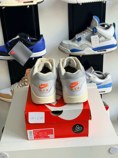 Air Max 1 patta orange - TAILLE 44,5