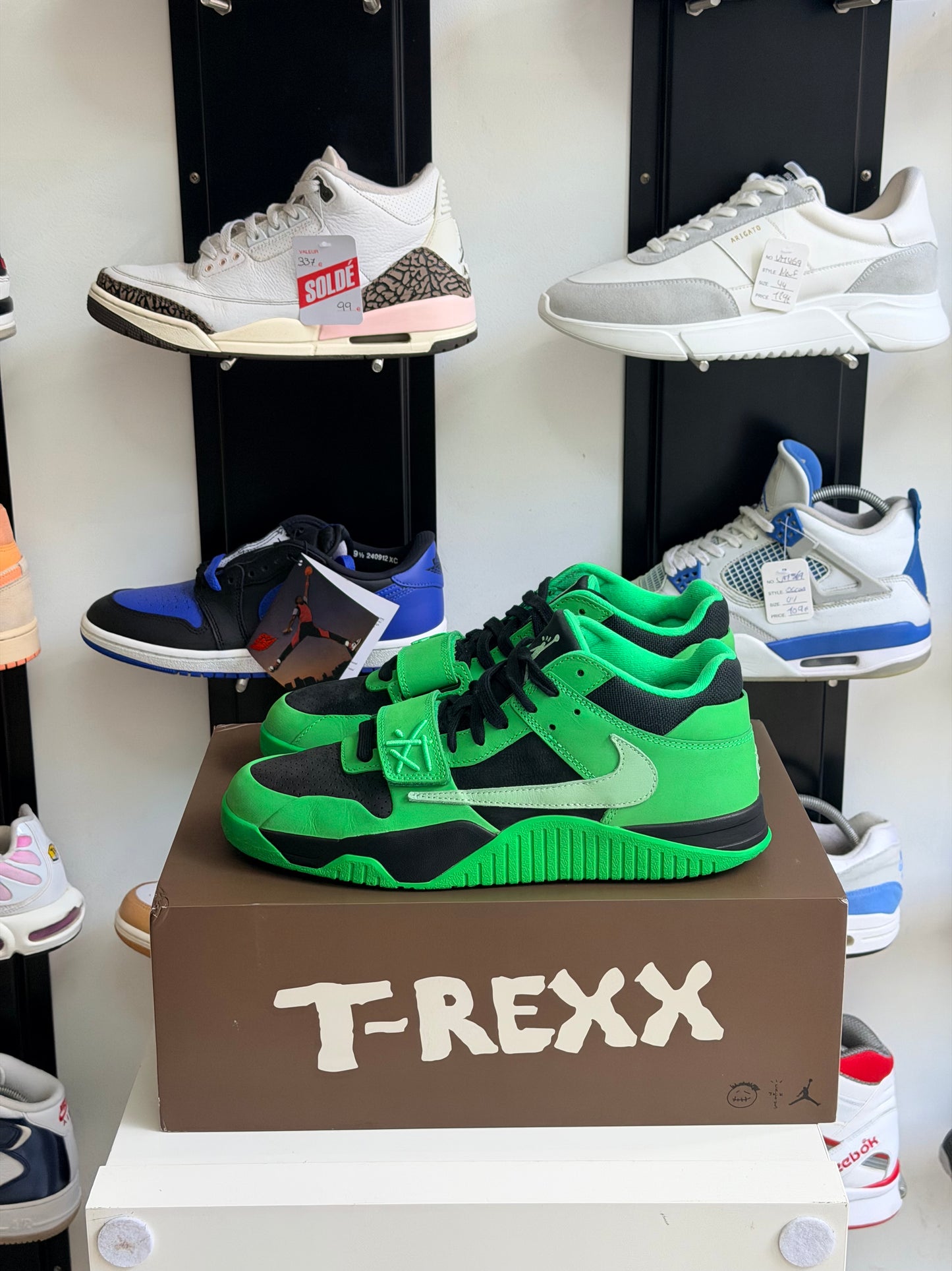 Jordan x Travis Scott x Air Jordan CJ1 T-Rexx Green Spark - TAILLE 45