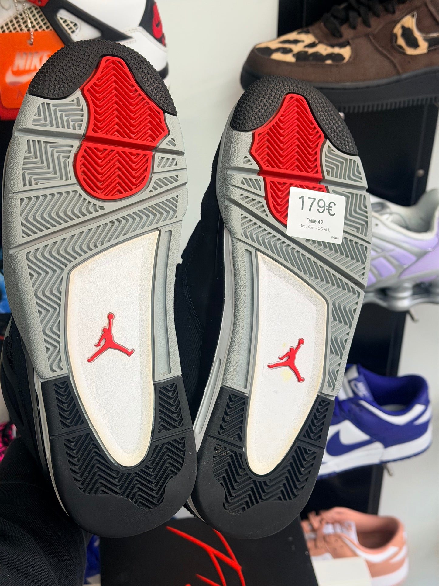 Jordan 4 black Canvas - TAILLE 42