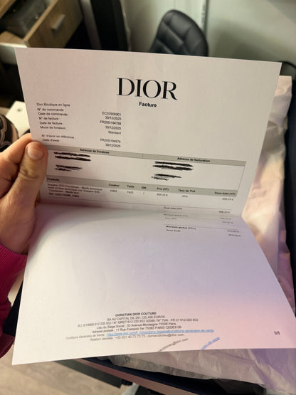 Dior b30 noir et blanche - TAILLE 42,5