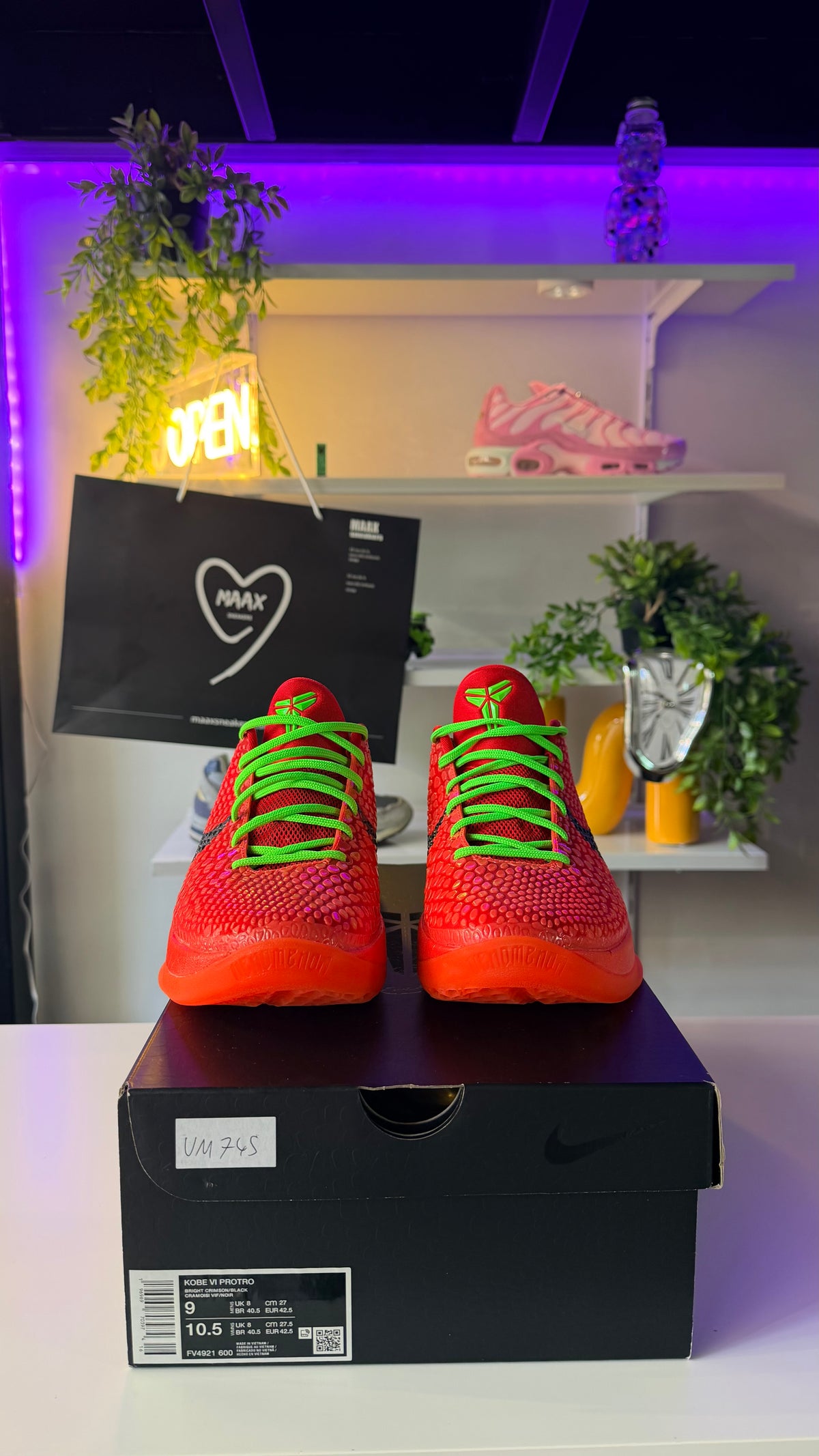 Nike Kobe 6 Protro « Reverse Grinch » - TAILLE 42,5