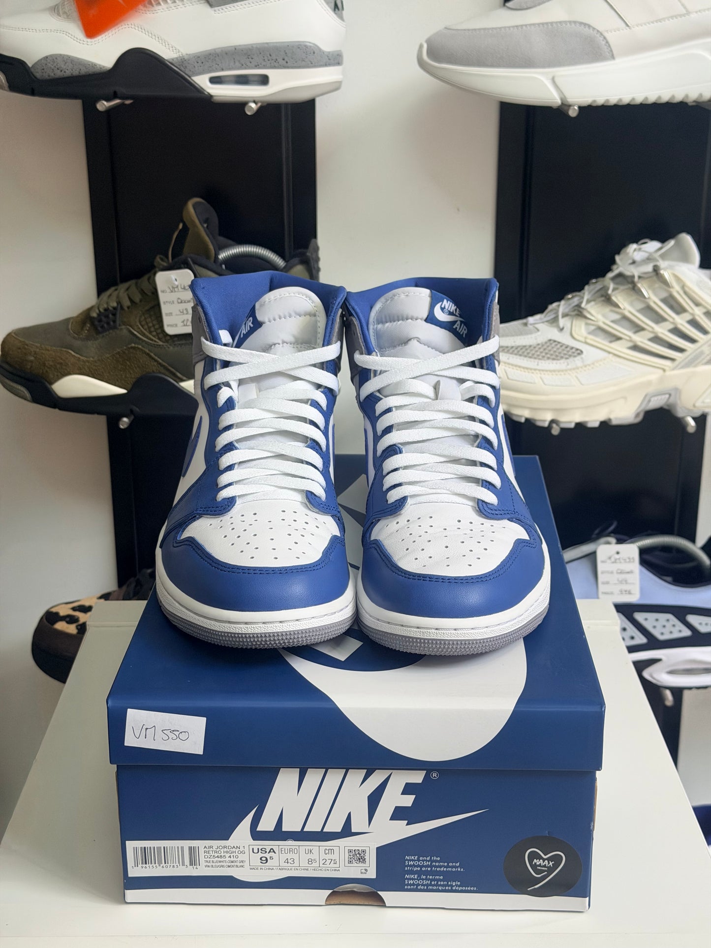 Jordan 1 high OG true blue - TAILLE 43
