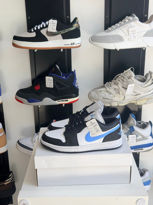 Jordan 1 low noir et bleu - TAILLE 39