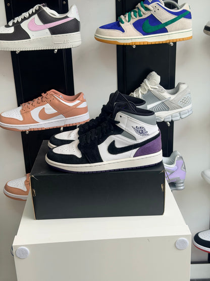 Jordan 1 mid court purple - taille 42