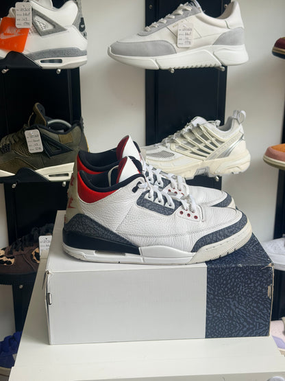 Jordan 3 fire red denim - TAILLE 44