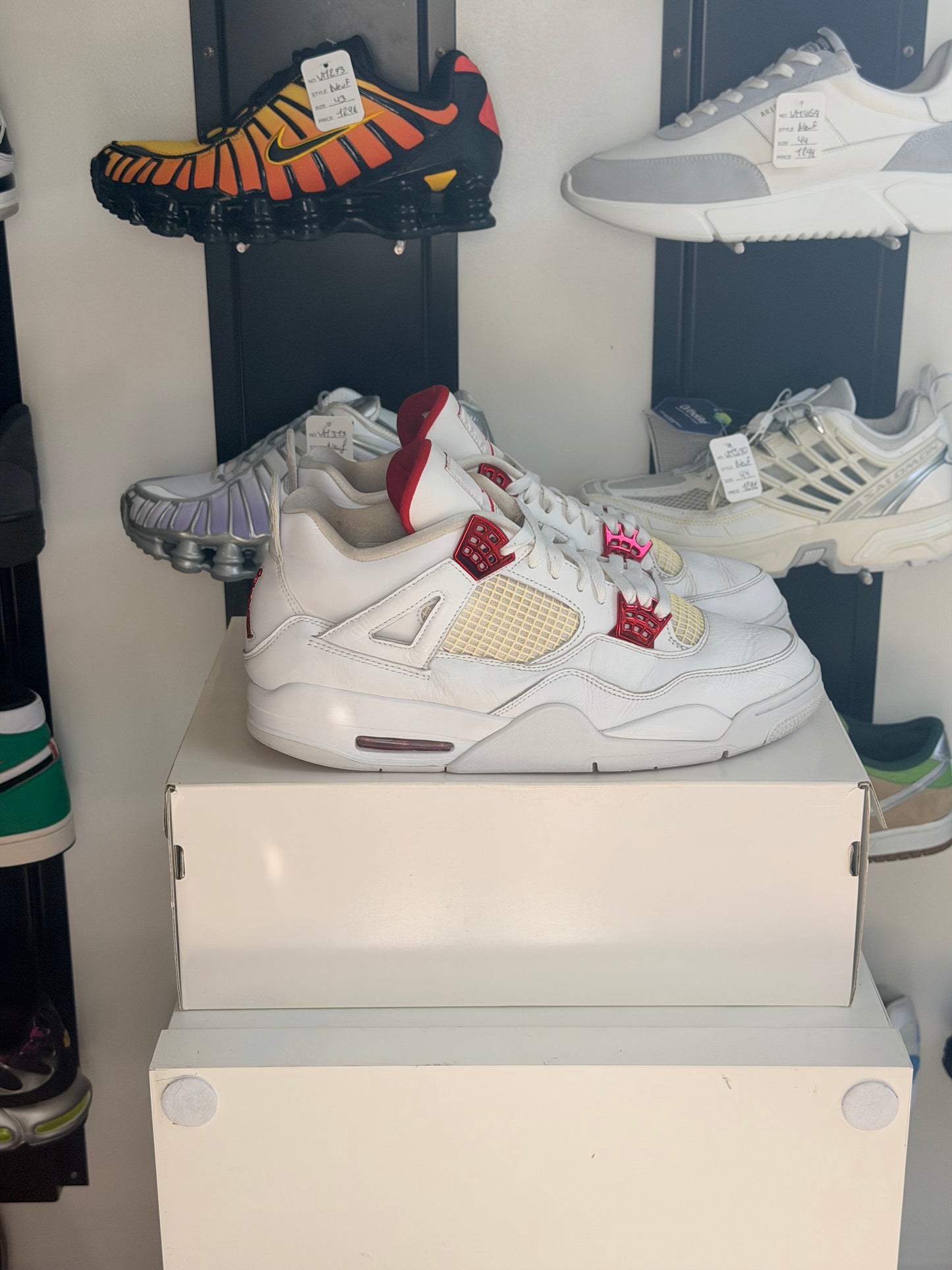 Jordan 4 mettalic red - taille 47,5