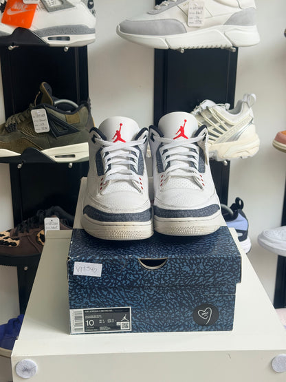 Jordan 3 fire red denim - TAILLE 44