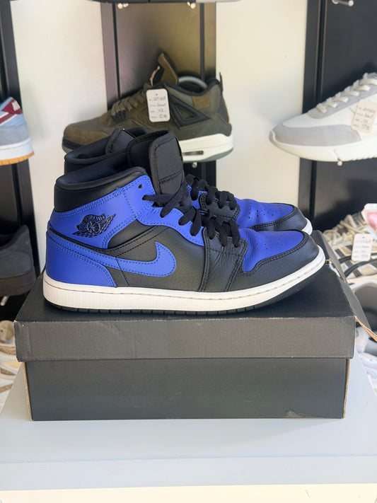 Jordan 1 mid noir et bleu - TAILLE 42