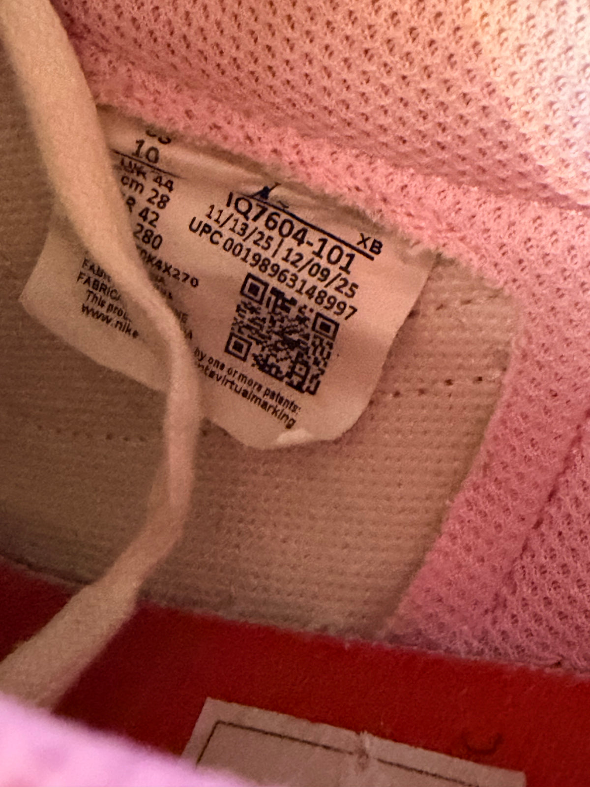 Air Jordan 1 Retro Low OG SP Travis Scott "Sail Tropical Pink" - TAILLE 44