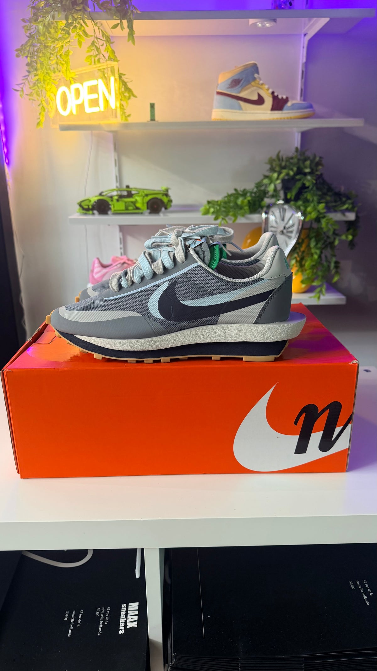 Nike LDWaffle x sacai x CLOT « cool grey » - TAILLE 43