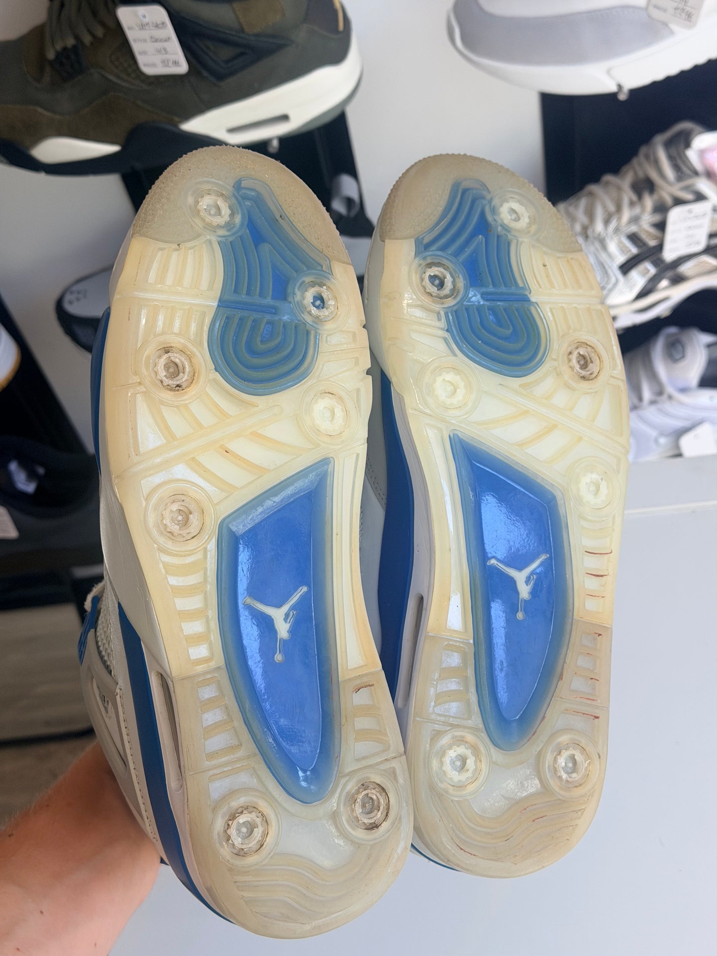 Jordan 4 military blue édition golf (sans crampons) - TAILLE 44