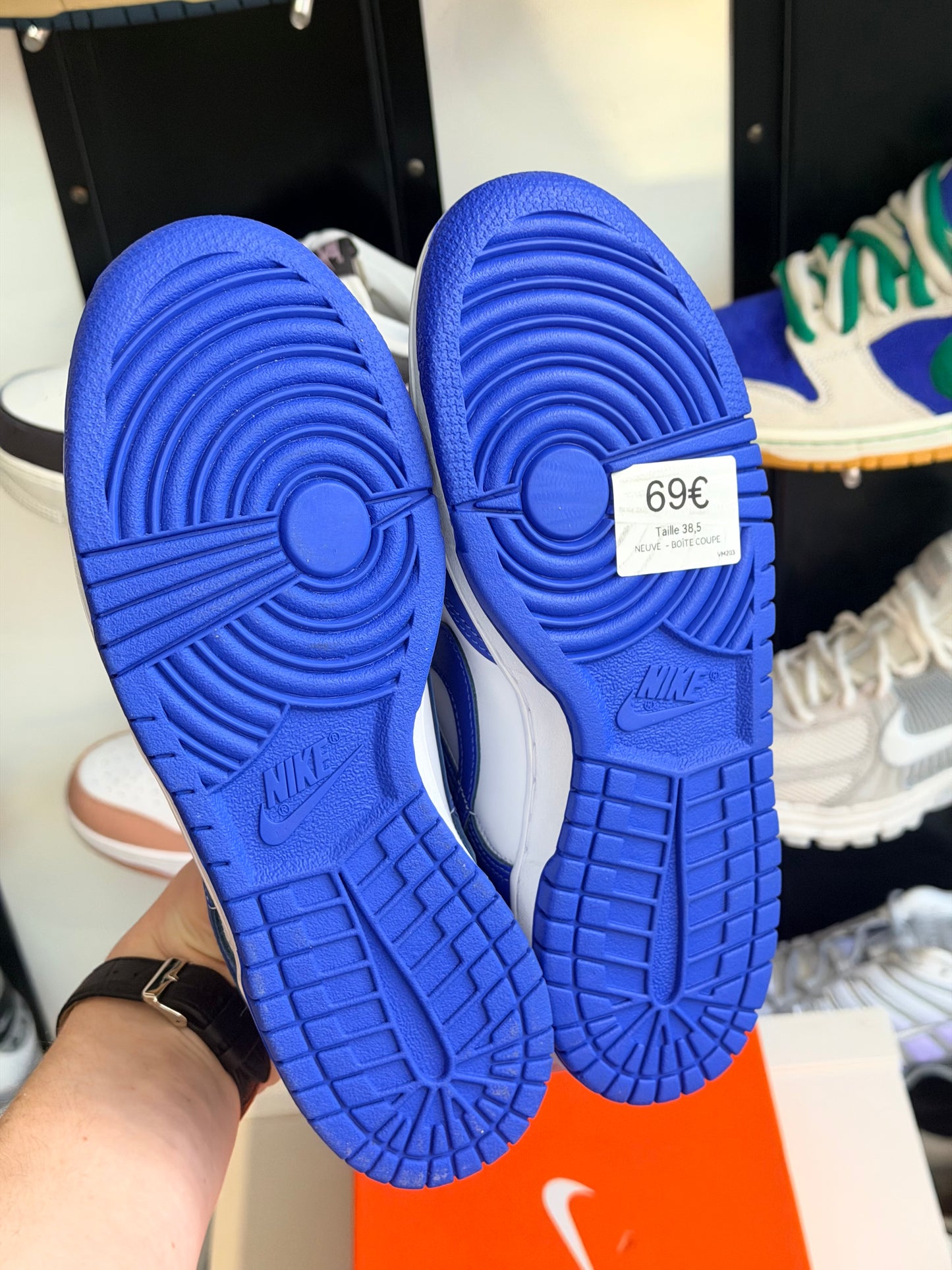 Nike dunk low bleu - taille 38,5