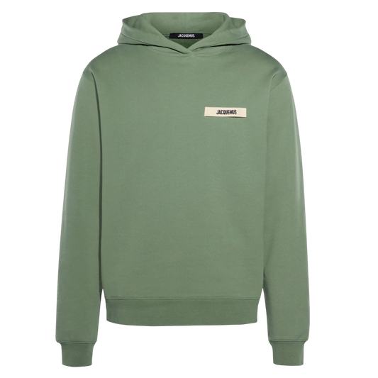 Le Hoodie Gros Grain Jacquemus Khaki