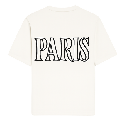 T-shirt Ami Imprimé Crème En Coton