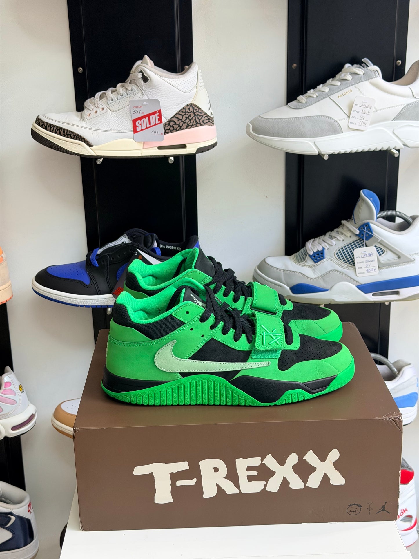 Jordan x Travis Scott x Air Jordan CJ1 T-Rexx Green Spark - TAILLE 45