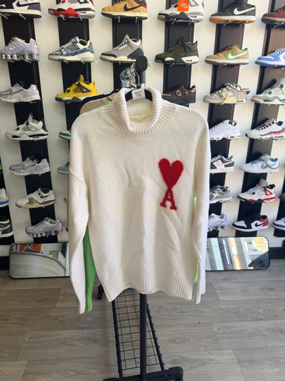 Pull en laine col roulé AMI PARIS - taille S
