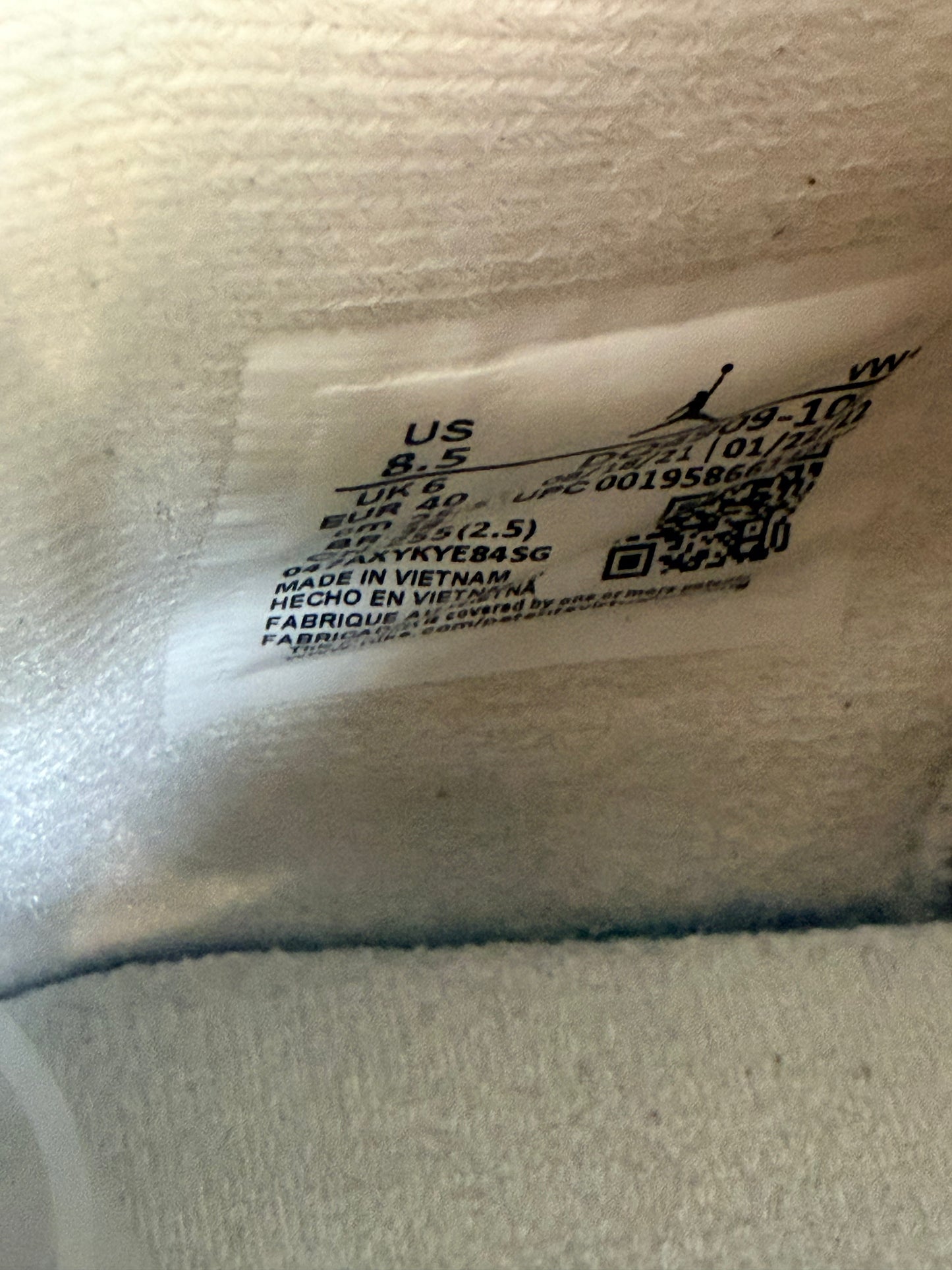 Jordan 4 Canvas Sail - TAILLE 40